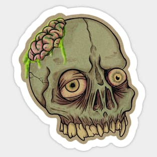 Zombie head Sticker